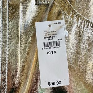 Gap High Rise Faux-Leather Cheeky Straight Jeans